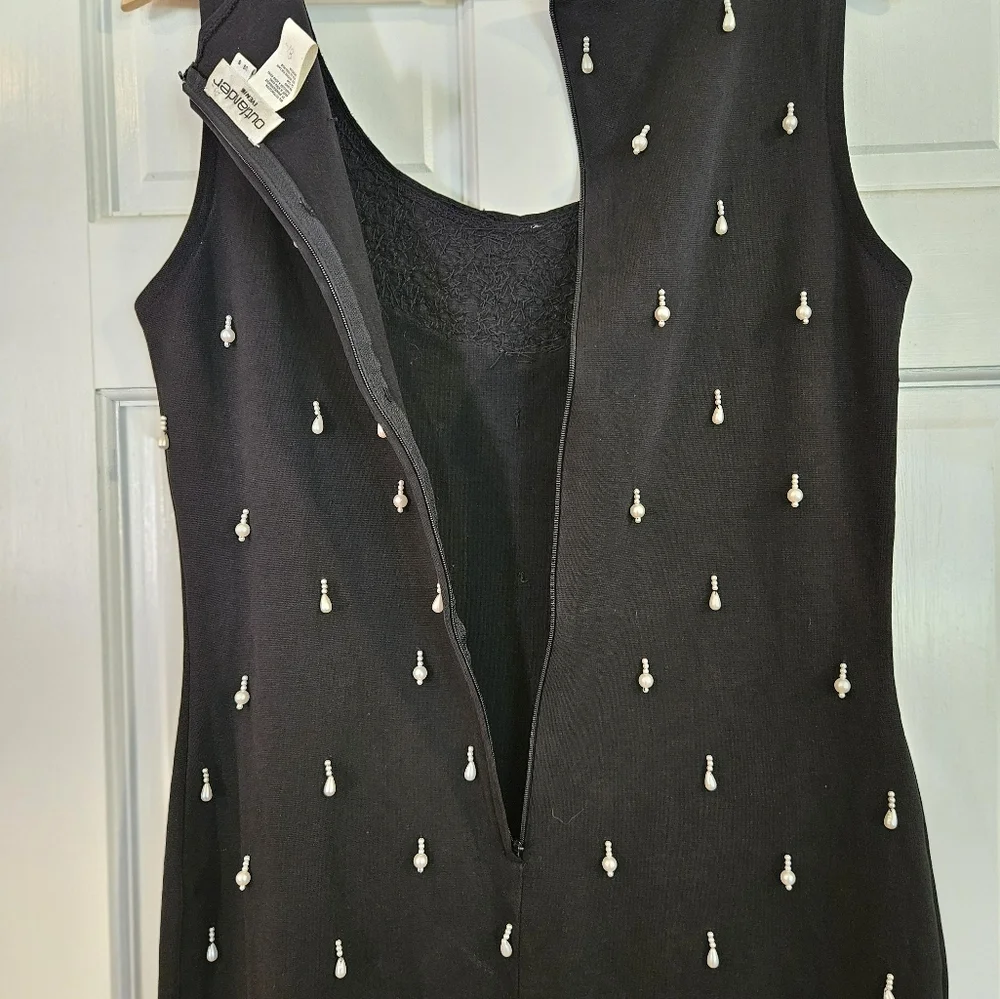Outlander Evening Formal Black Beaded black dress sz S - Picture 3 of 7
